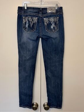 Y2K Women’s Miss Me Mid-Rise Easy Skinny Jeans Denim